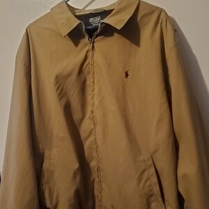 VTG Polo by Ralph Lauren men's XXL Zipper Jacket Khali